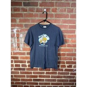 Vintage Y2K BREAKDOWN Skateboarding Shirt Blue Good/Evil Print Adult Small